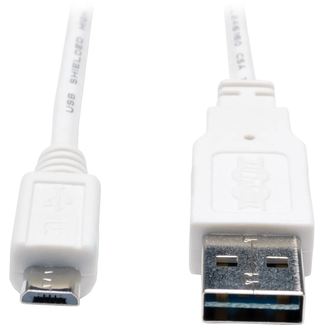 Tripp Lite Tripp Lite UR050-003-WH 3 ft USB 2.0 A to Micro-B cable — product photo