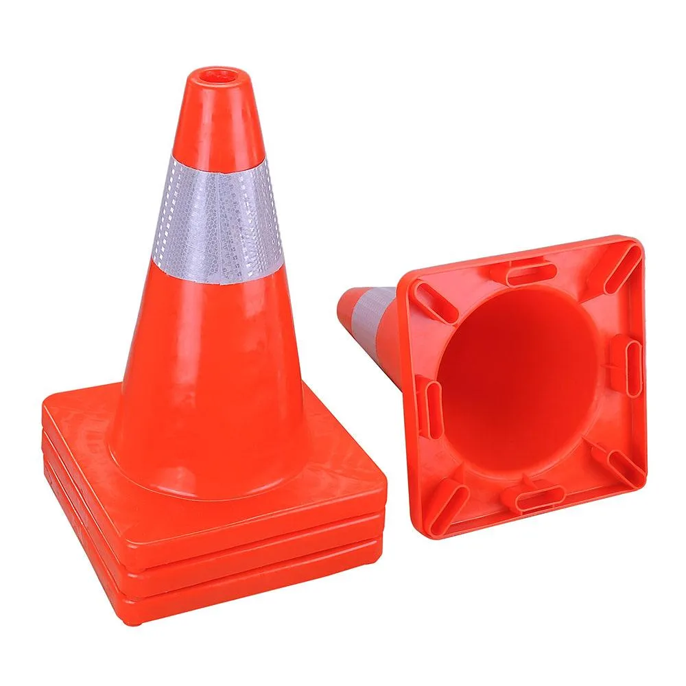 Yescom USA, Inc. Yescom USA, Inc. 17" Reflective PVC Traffic Cones 4 Pack — product photo