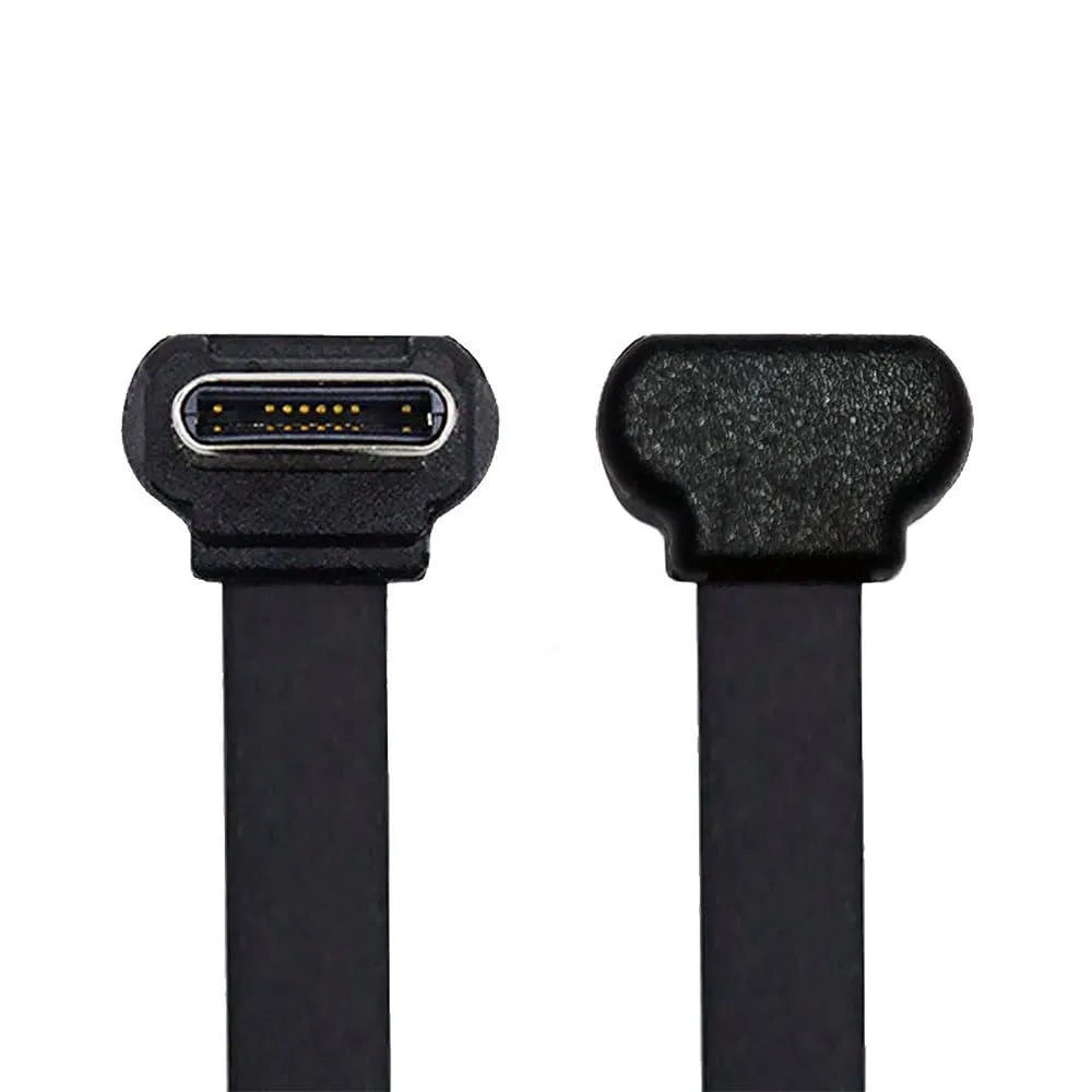 Vszerda Vszerda USB2.0 cable USB-C to USB-C angled 70mm 65W 480Mbps — product photo