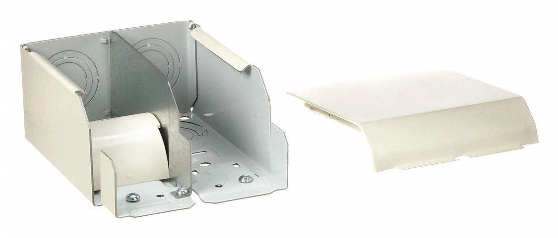 Ivory steel entrance end fitting for Series 4000 raceway