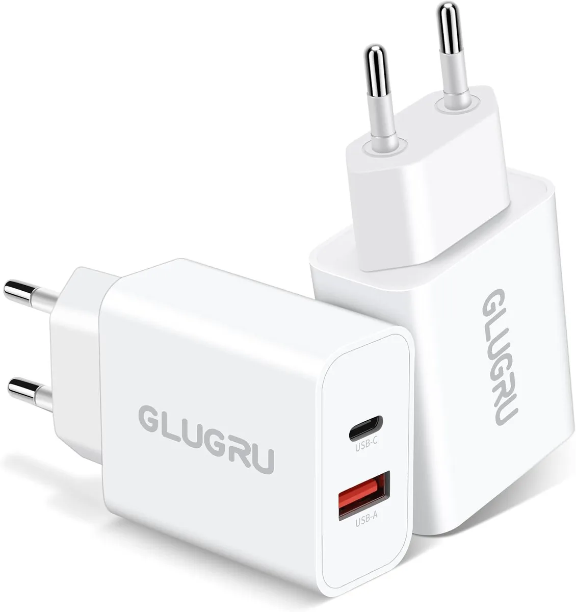 ONITOON ONITOON European Travel Plug Adapter 2-Pack 20W Dual Port USB-C Wall Charger — product photo