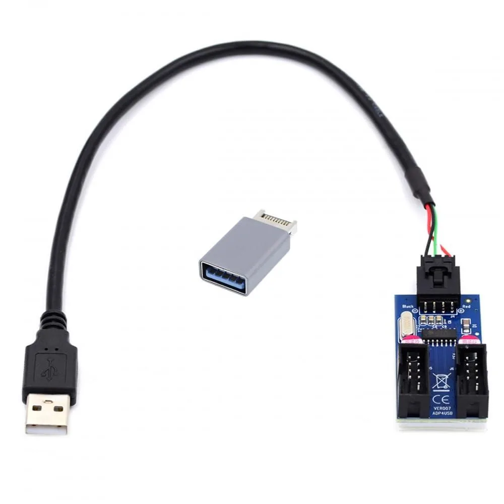 Vszerda Vszerda USB 3.1 Type-E to USB 2.0 9/10-pin hub adapter cable — product photo