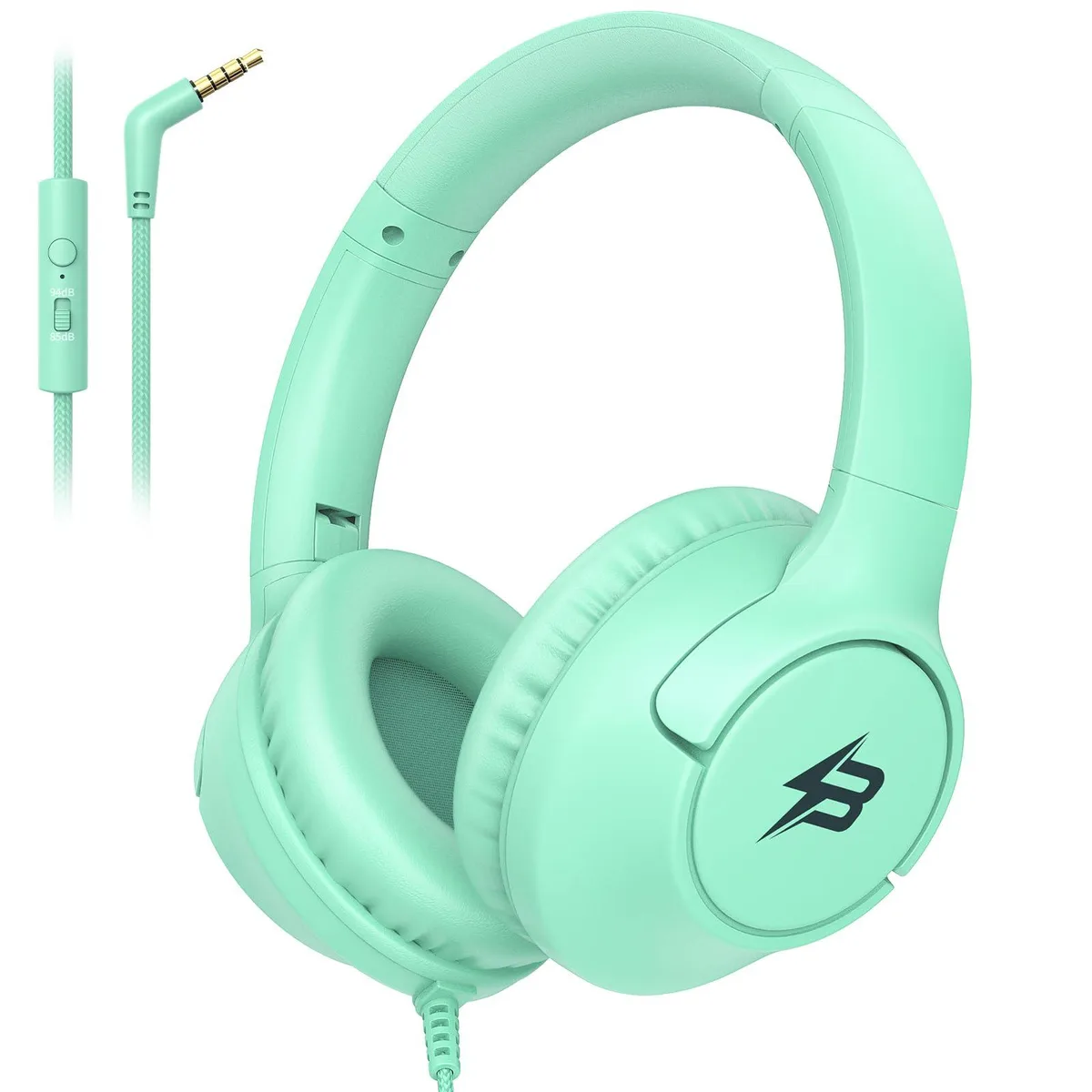  Botesty Sound Ivy Kids Headphones Green 85/94dB 3.5mm 4.9ft — product photo