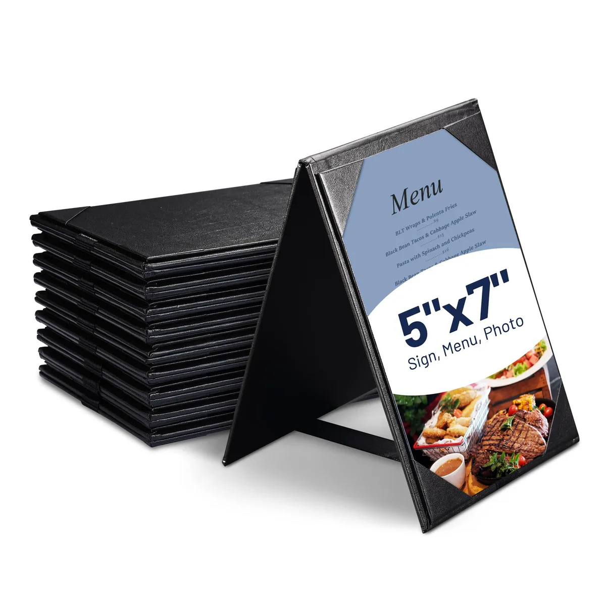 Yescom USA, Inc. Yescom USA, Inc. 26MNC015-A5X7-10 10-pack 5x7 double-sided menu A-frame accessory — product photo