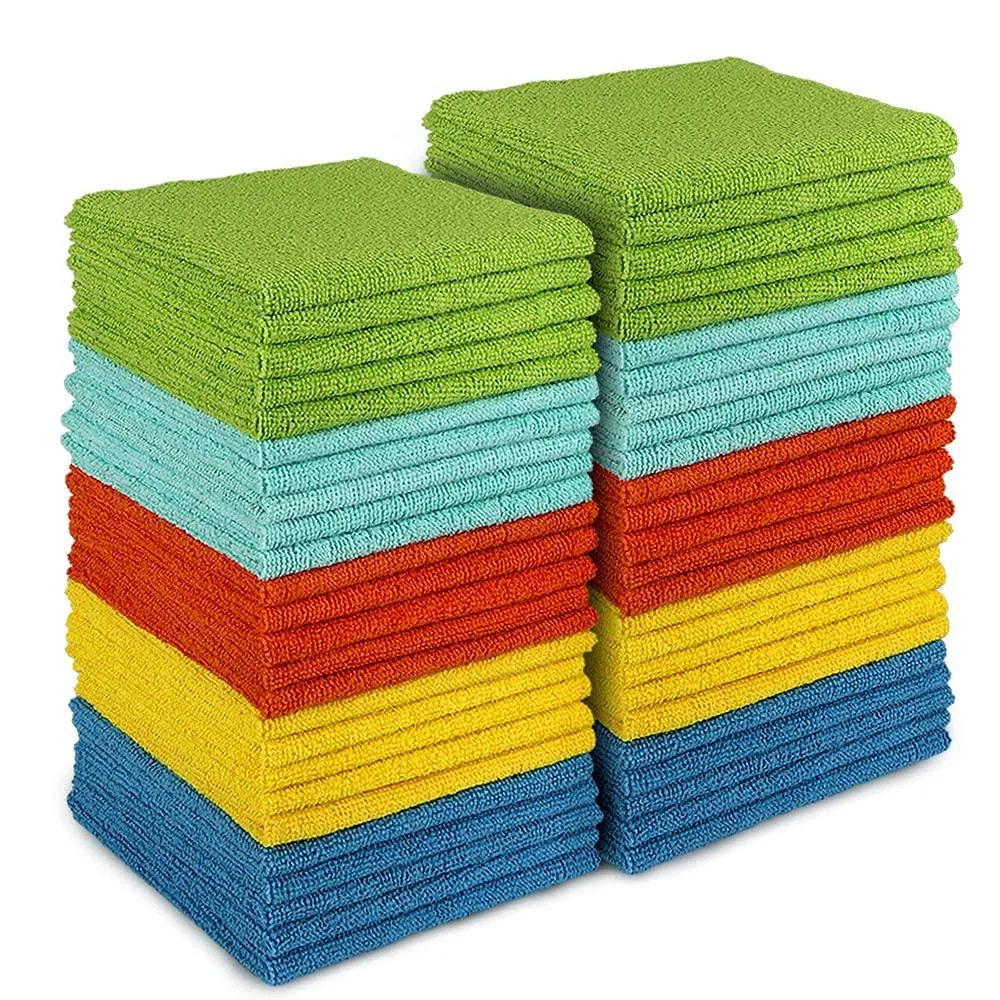 AIDEA NARF5_03683 Microfiber Cleaning Cloth 50PK 12"×12" exterior care — product photo