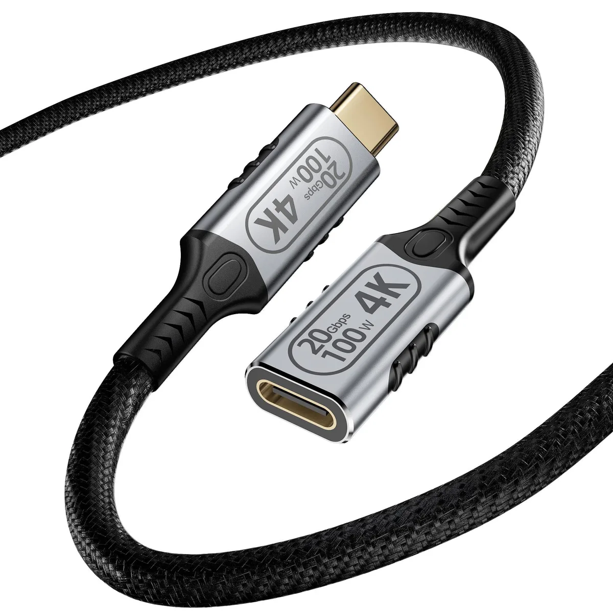 Vszerda Vszerda USB C Extension Cable 2ft 20Gbps 100W 4K 60Hz — product photo