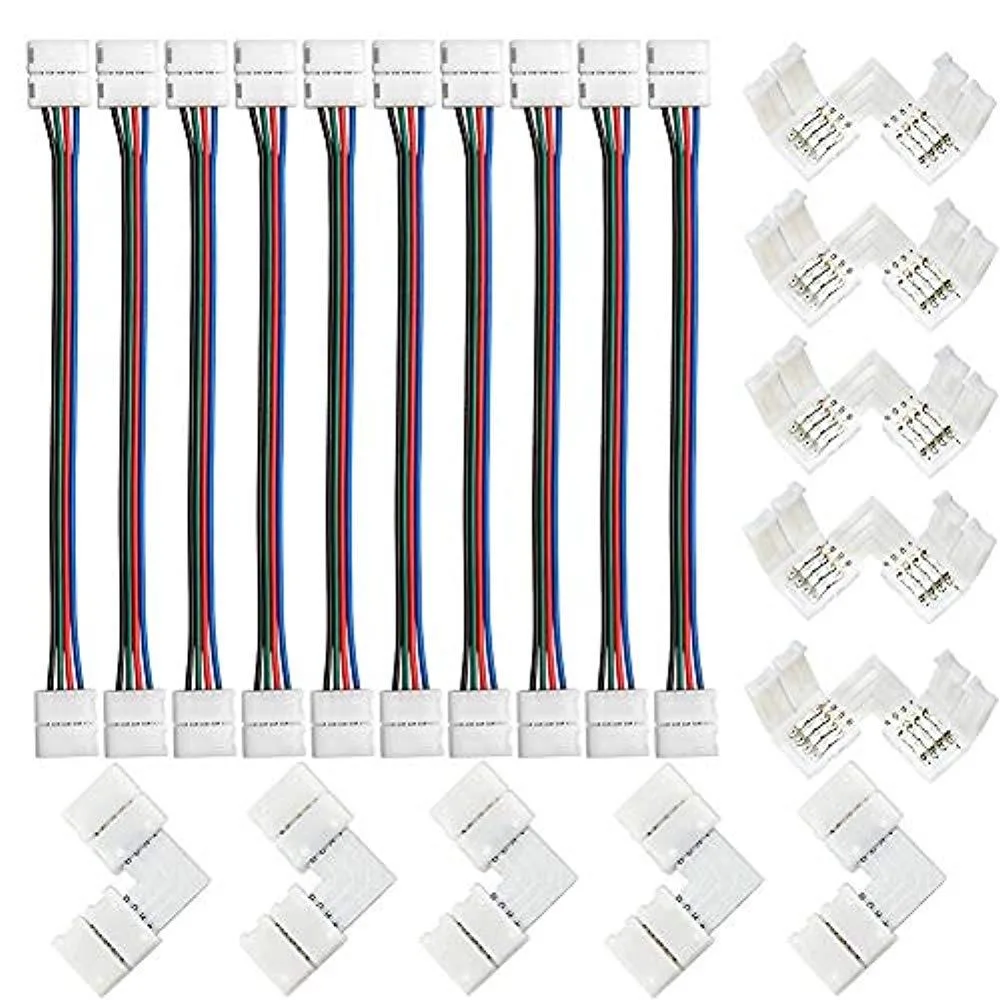 LIVEDITOR LIGHTING LIVEDITOR LIGHTING Standard Bulb 10mm 5050 RGB LED Strip Connector Kit — product photo