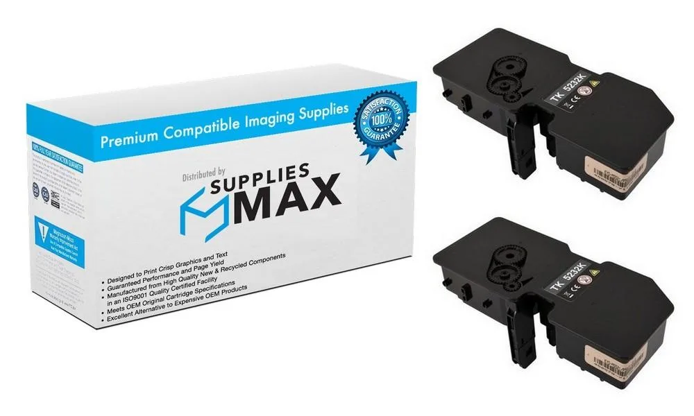 SuppliesMax SuppliesMax Black Toner Cartridge 2-Pack 2600 Pages TK-5232K — product photo