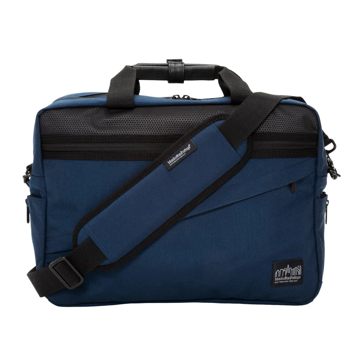 Manhattan Portage Manhattan Portage Second Avenue Laptop Briefcase Navy 15" 1000D Cordura — product photo
