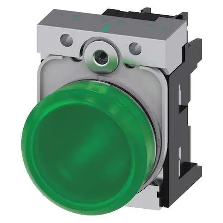 SIEMENS SIEMENS 3SU1153-6AA40-1AA0 Pilot Light Round Green 120V AC IP67 IP69K 22mm — product photo