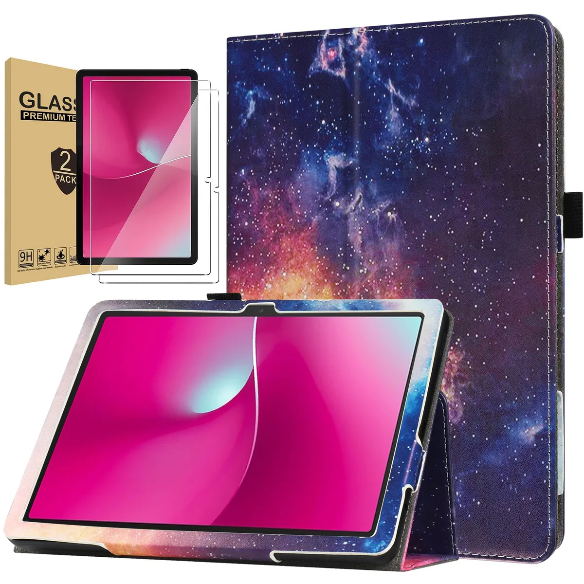 anicestore anicestore Folding Stand Cover Case for T-Mobile REVVL Tab 2 10.1" (2025) Starry Sky — product photo