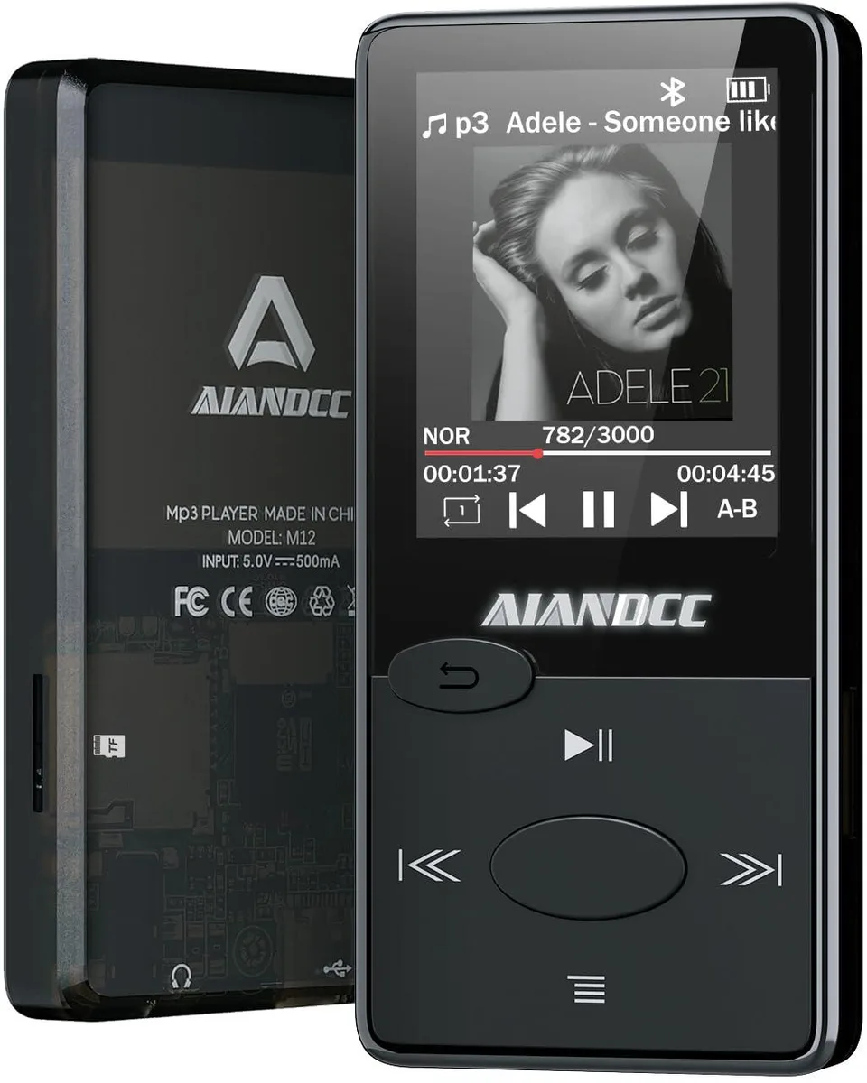  Aiandcc M12 128GB MP3 Player Bluetooth 5.3 — product photo