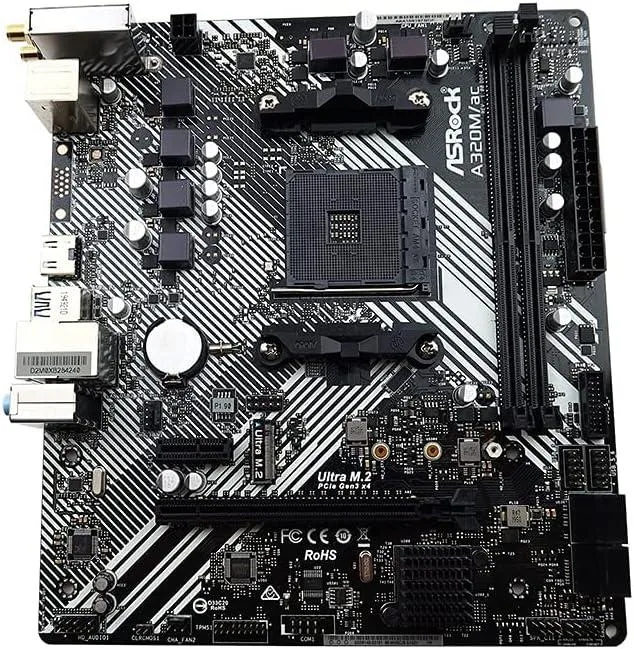 ASRock ASRock A520M-HDV AMD Motherboard AM4 MicroATX A320 DDR4 SATA M.2 1 slot — product photo