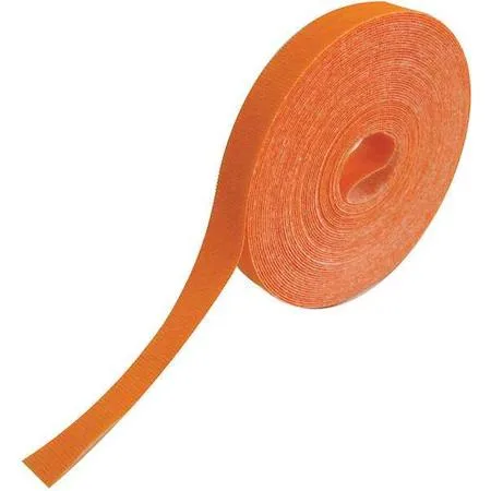 Rip-Tie Rip-Tie Orange Hook-and-Loop Cable Tie Roll 75 ft 0.5 in 18 lb — product photo