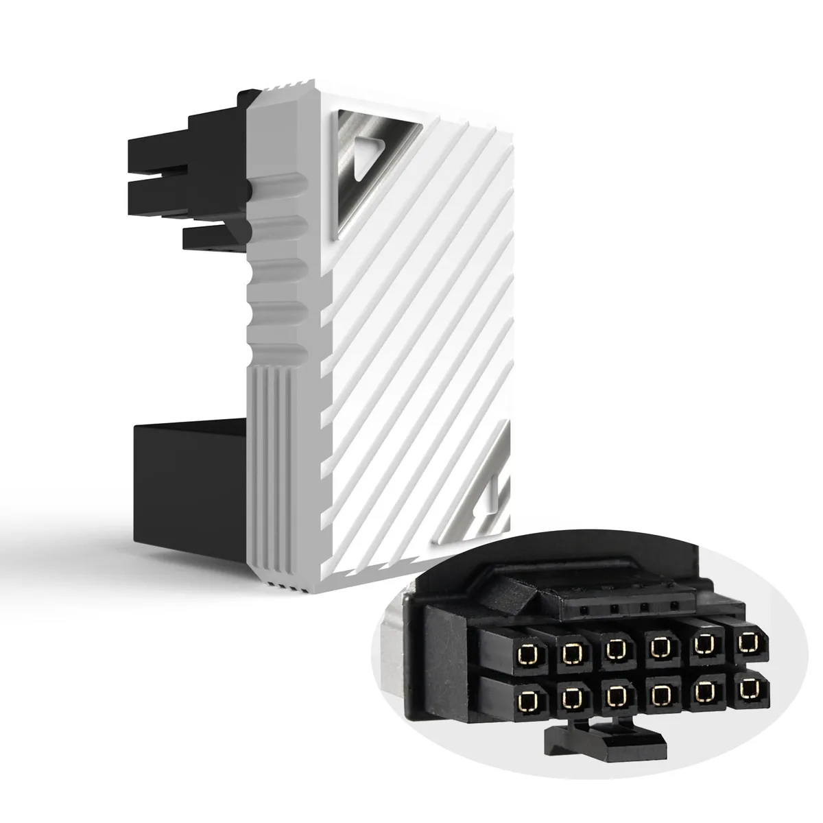 Vszerda Vszerda 16 Pin PCI-e 5.0 180 Degree Connector Z White — product photo