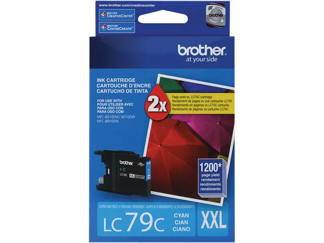 Brother Brother LC79C Cyan Ink Cartridge 1200 Pages — product photo