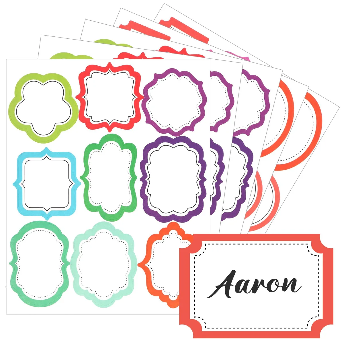  HOIIOH QI026 Sign 180-Pack 2.95" x 2.16" 18 Designs — product photo