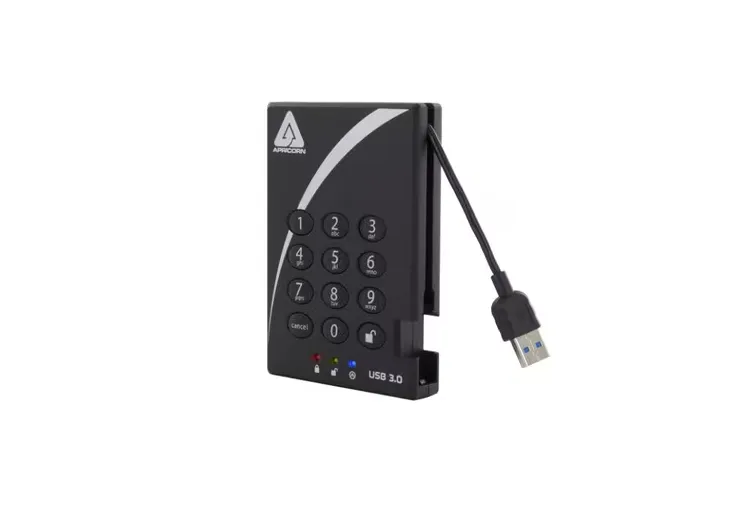 Apricorn Apricorn Aegis Padlock A25-3PL256-S16TB 16TB portable SSD USB 3.0 — product photo