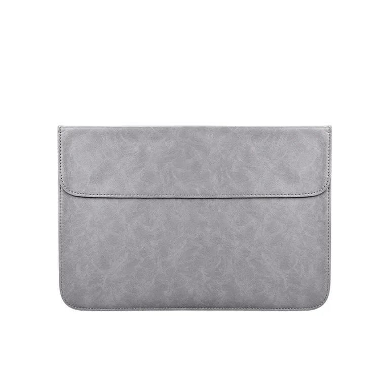 allentian allentian PU01S PU Leather Laptop Inner Bag 14.1 inch Grey — product photo