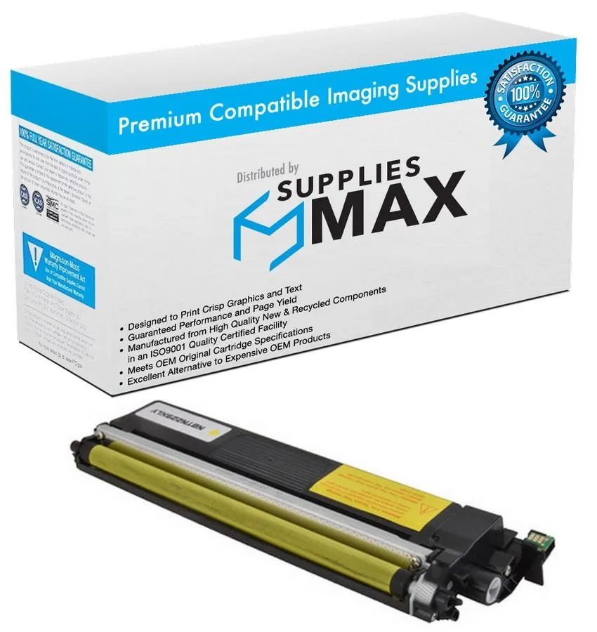 SuppliesMax SuppliesMax BRTTN-229XLY Yellow High Yield Toner Cartridge 2300 Pages — product photo