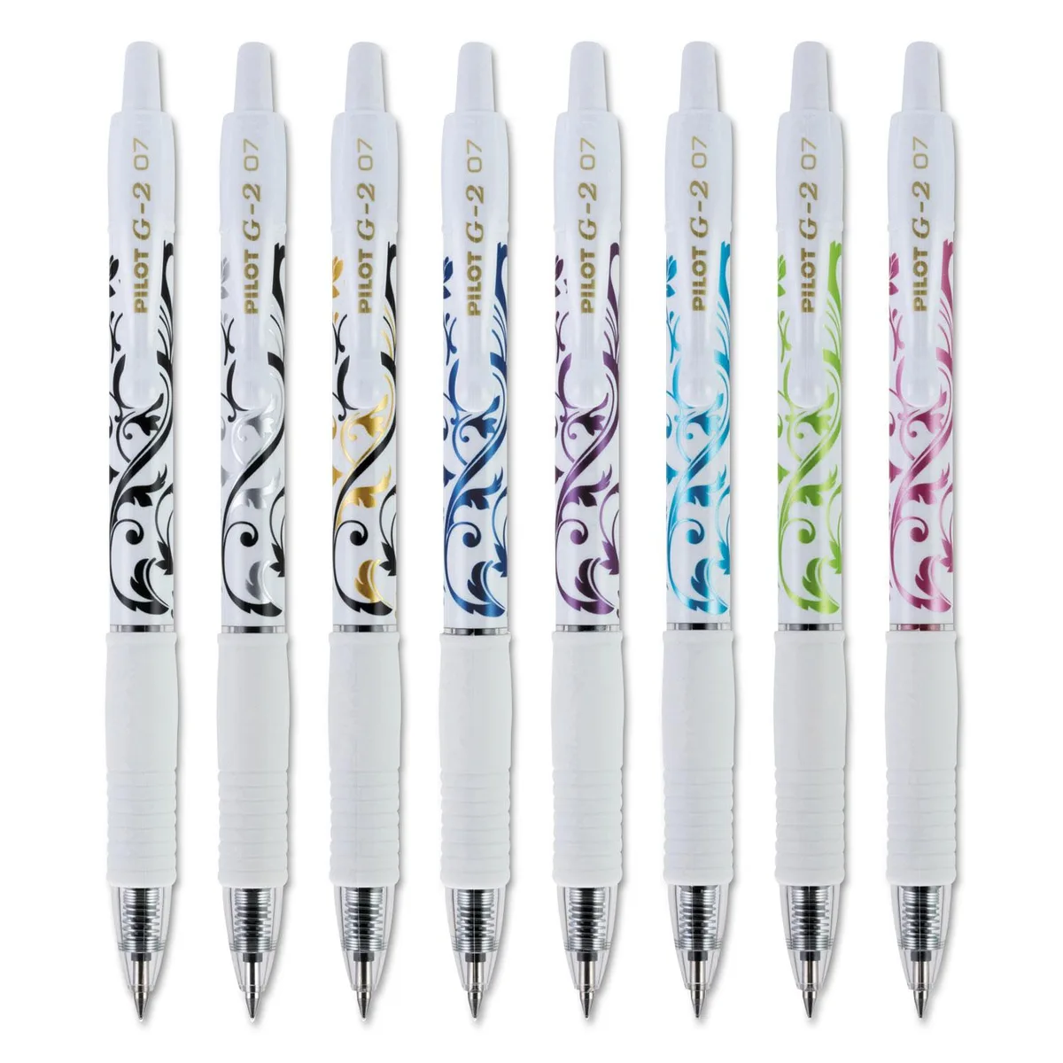 Pilot Pen Pilot Pen G2 Fashion Gel Pen Retractable Fine 0.7 mm Assorted 5 Pack 31392 — product photo