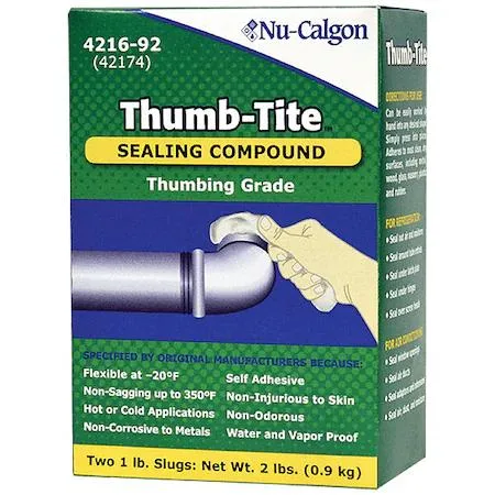 White caulking compound in a rectangular 32 oz box
