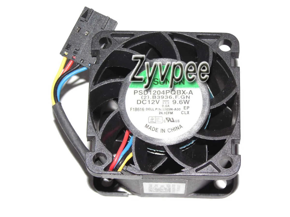 Zyvpee Zyvpee PSD1204PQBX-A 40mm 12V 9.6W 4-pin PWM case fan — product photo