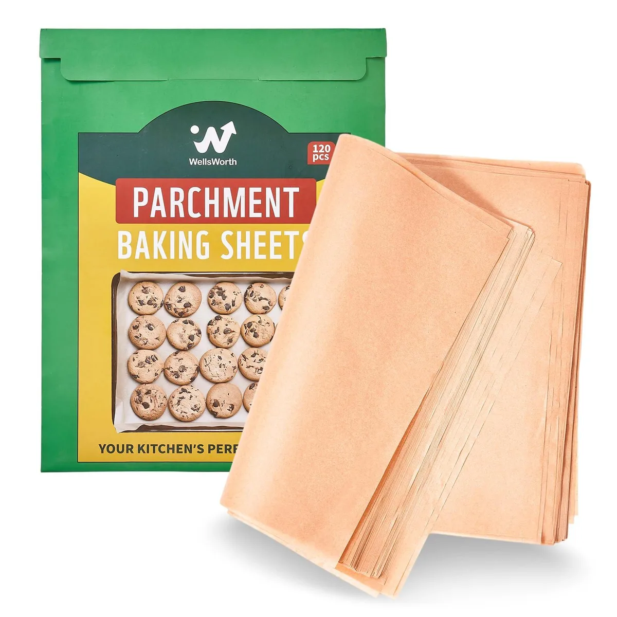  Wellsworth Unbleached Parchment Paper Sheets 12 x 16 inch 120PCS — product photo