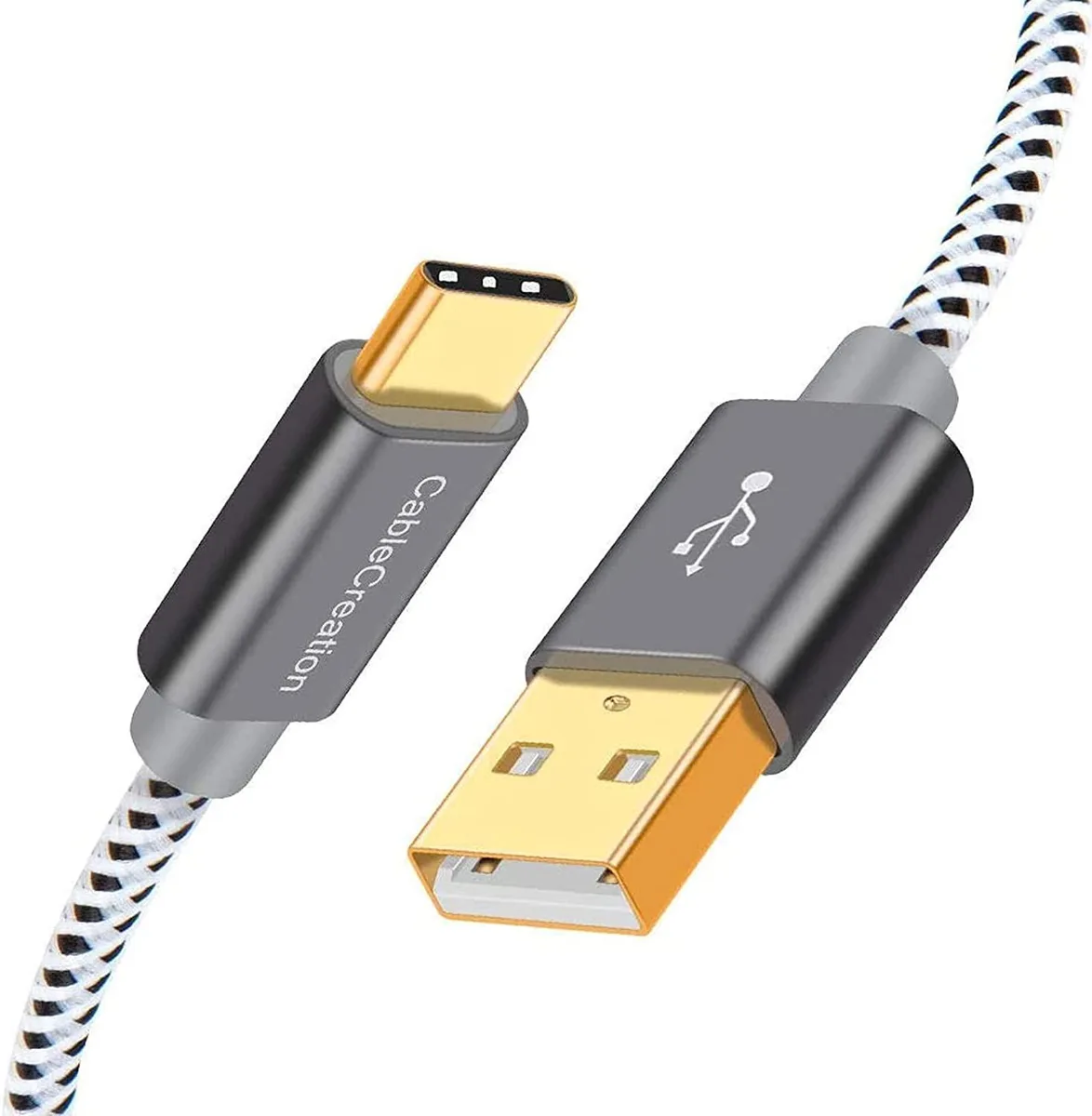 CableCreation CableCreation USB A to USB C cable .8ft 3A 480Mbps gray — product photo