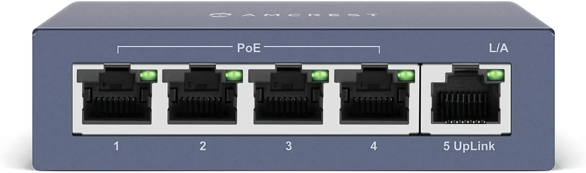 Amcrest Amcrest AMPS5E4P-At-65 5-Port PoE+ Switch — product photo