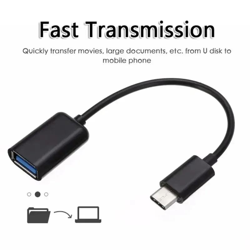 Hetai Tech Hetai Tech USB Type-C 3.1 Male to USB 3.0 A Female OTG Adapter 16.5CM — product photo