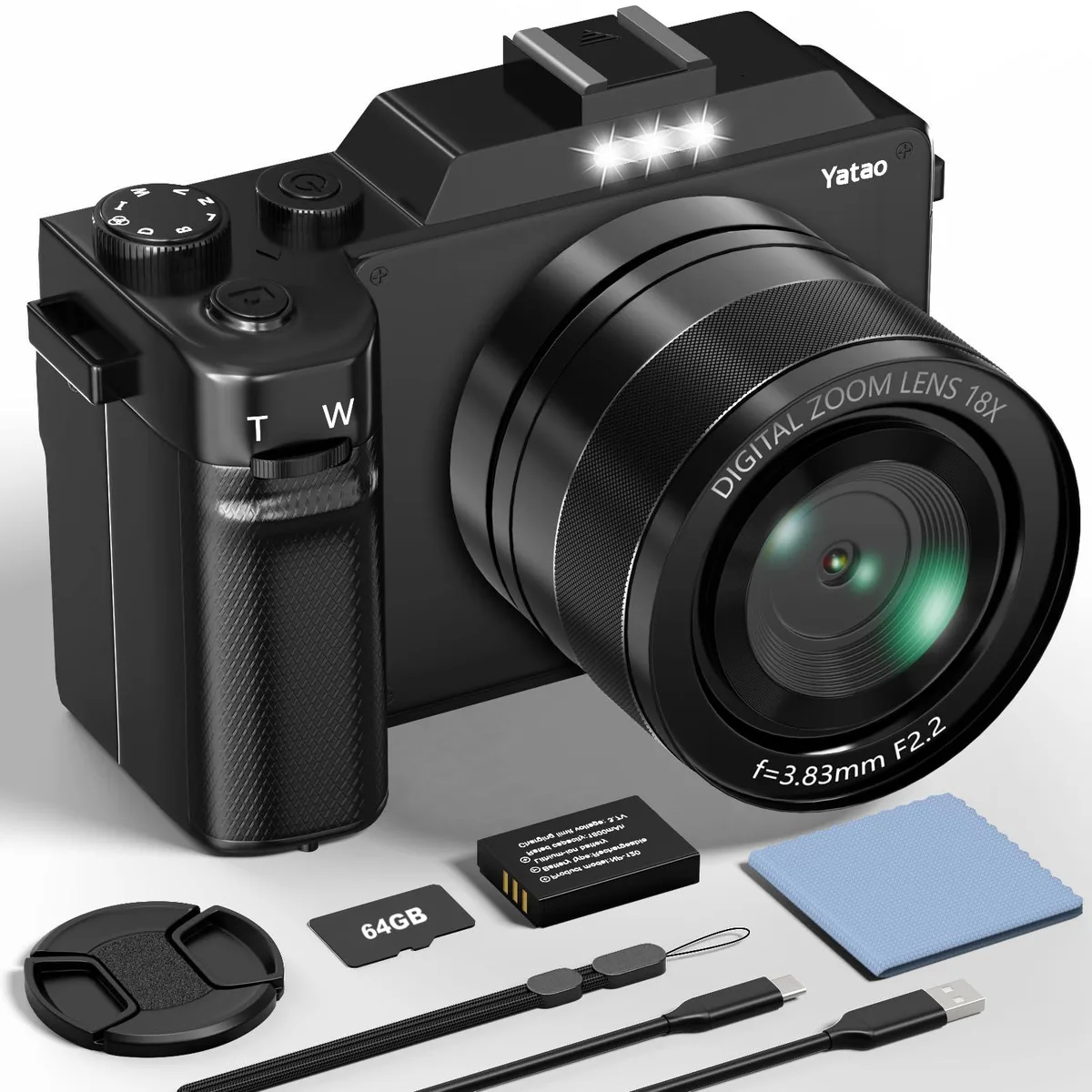  Yatao YT01 64MP 5K Dual Camera Kit 64GB — product photo