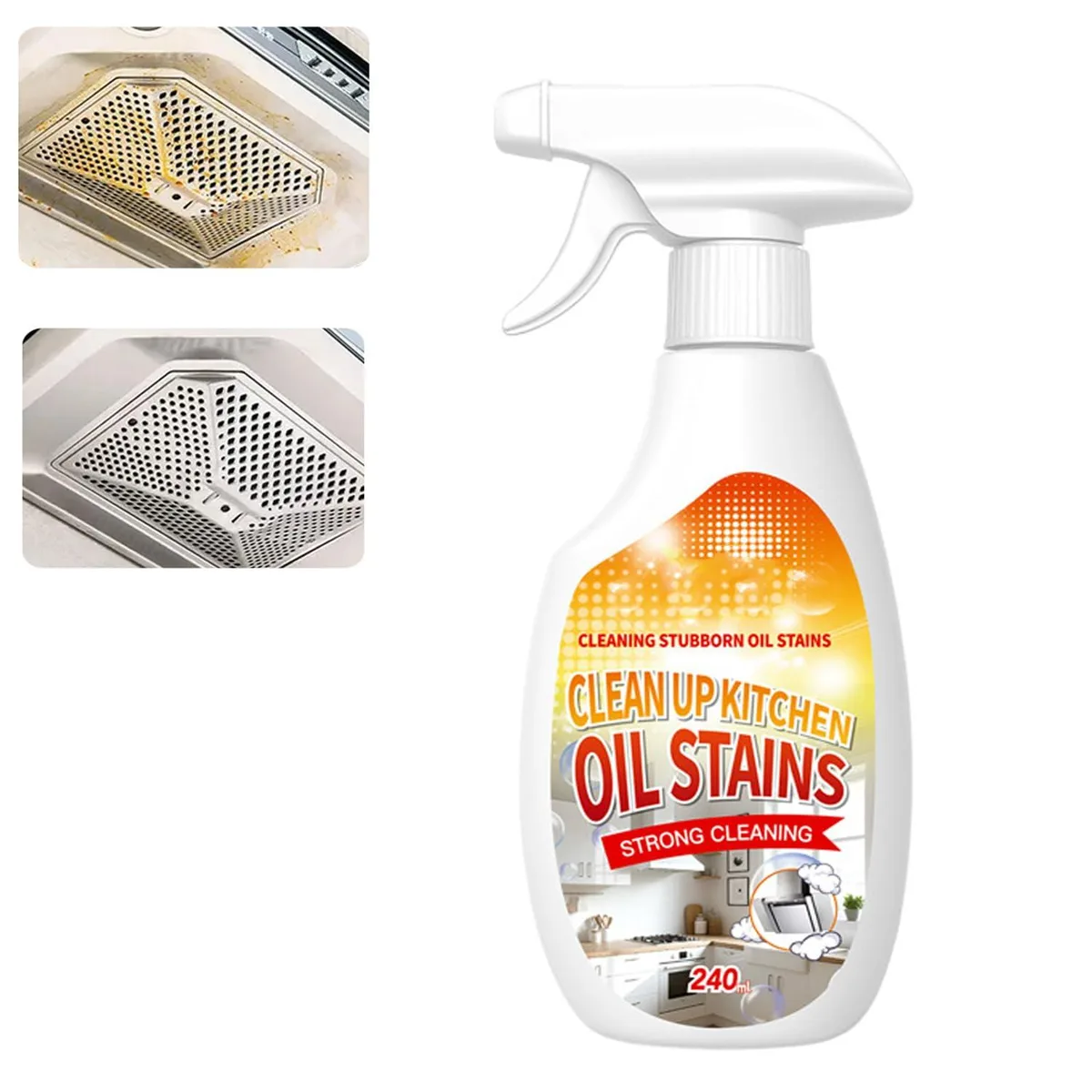 Kitchen Oil Stain Remover Spray 8.45oz — product photo