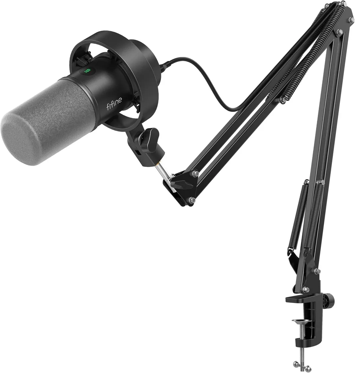 FIFINE FIFINE USB/XLR Dynamic Microphone Kit with Boom Arm 130dB SPL — product photo