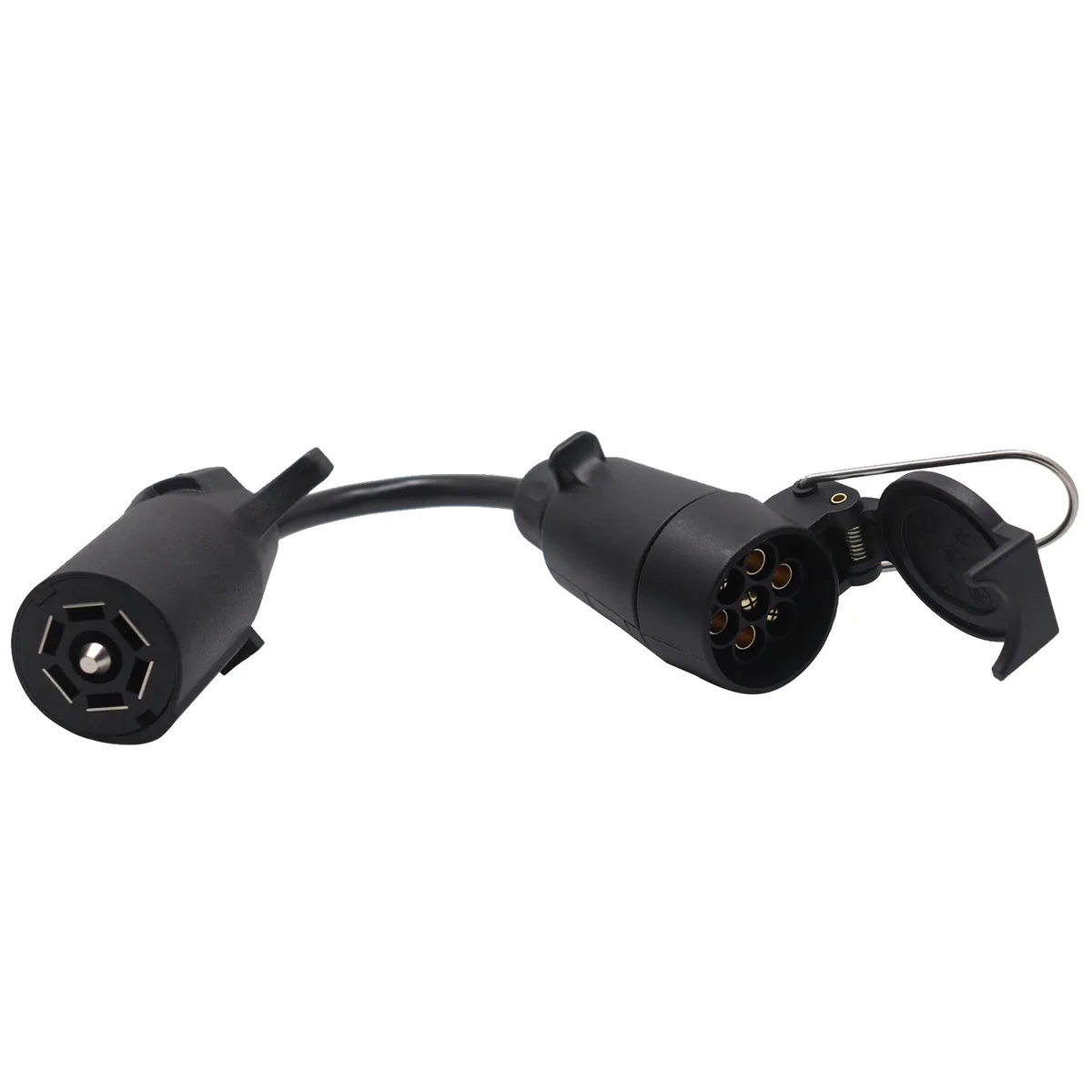CARROFIX CARROFIX US 7-Way Blade to EU 7-Pin Round Trailer Adapter — product photo