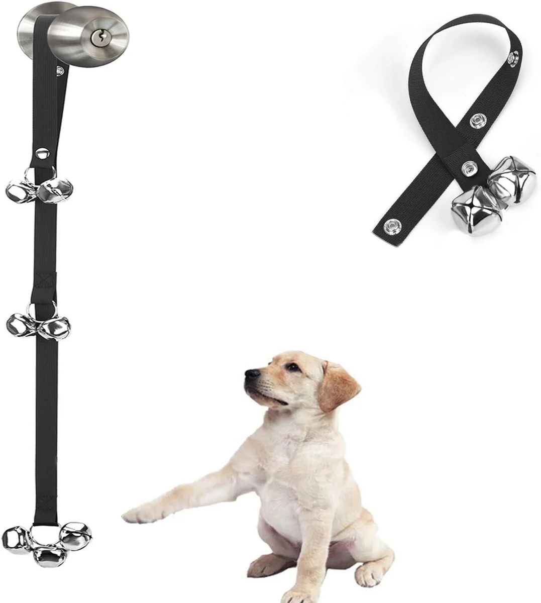  Luckyiren Dog Training Bells Black 1 Pack 3 Snaps — product photo