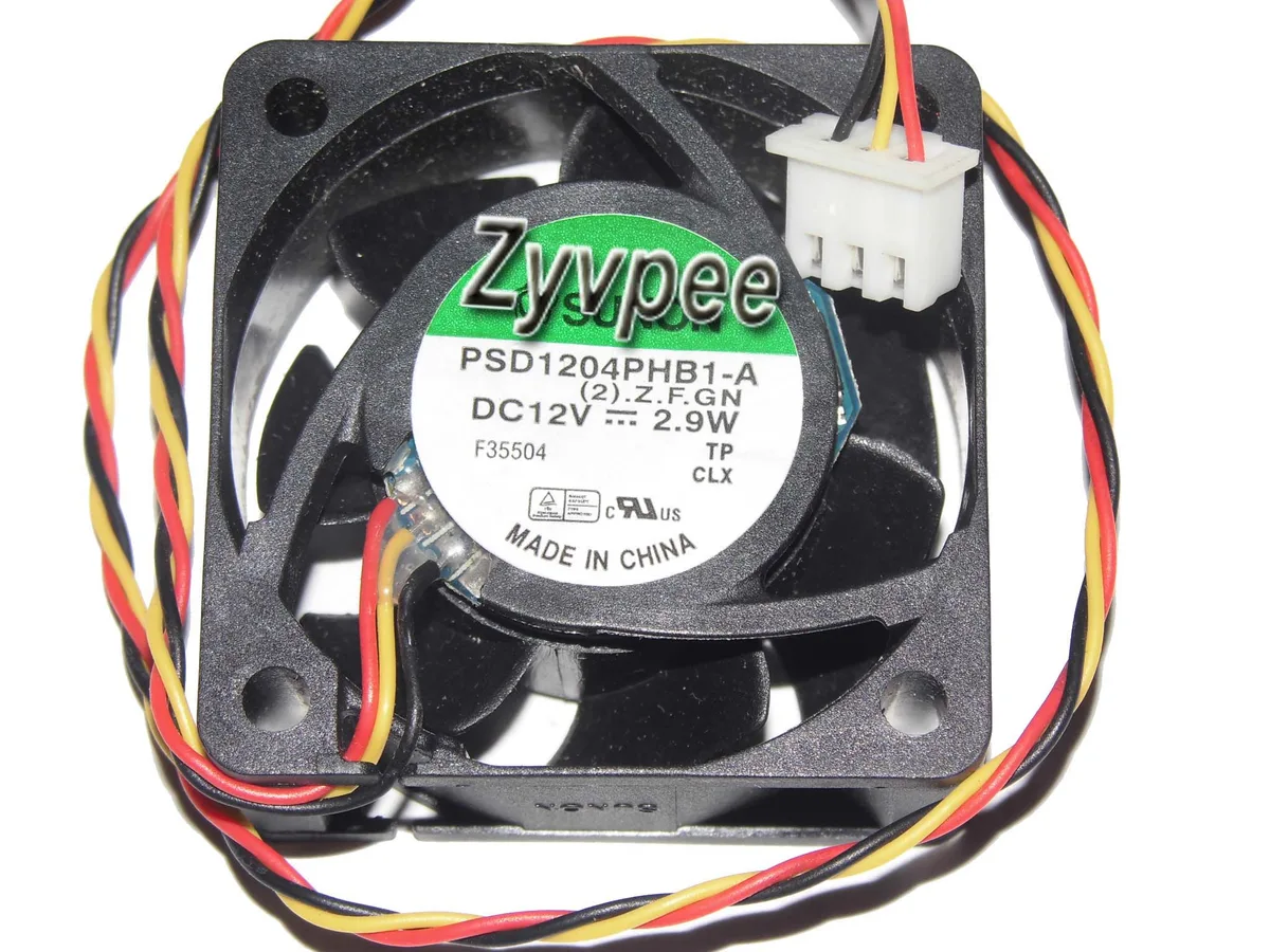 Zyvpee Zyvpee PSD1204PHB1-A 40x40x15mm 12V 2.9W 3-pin case fan — product photo