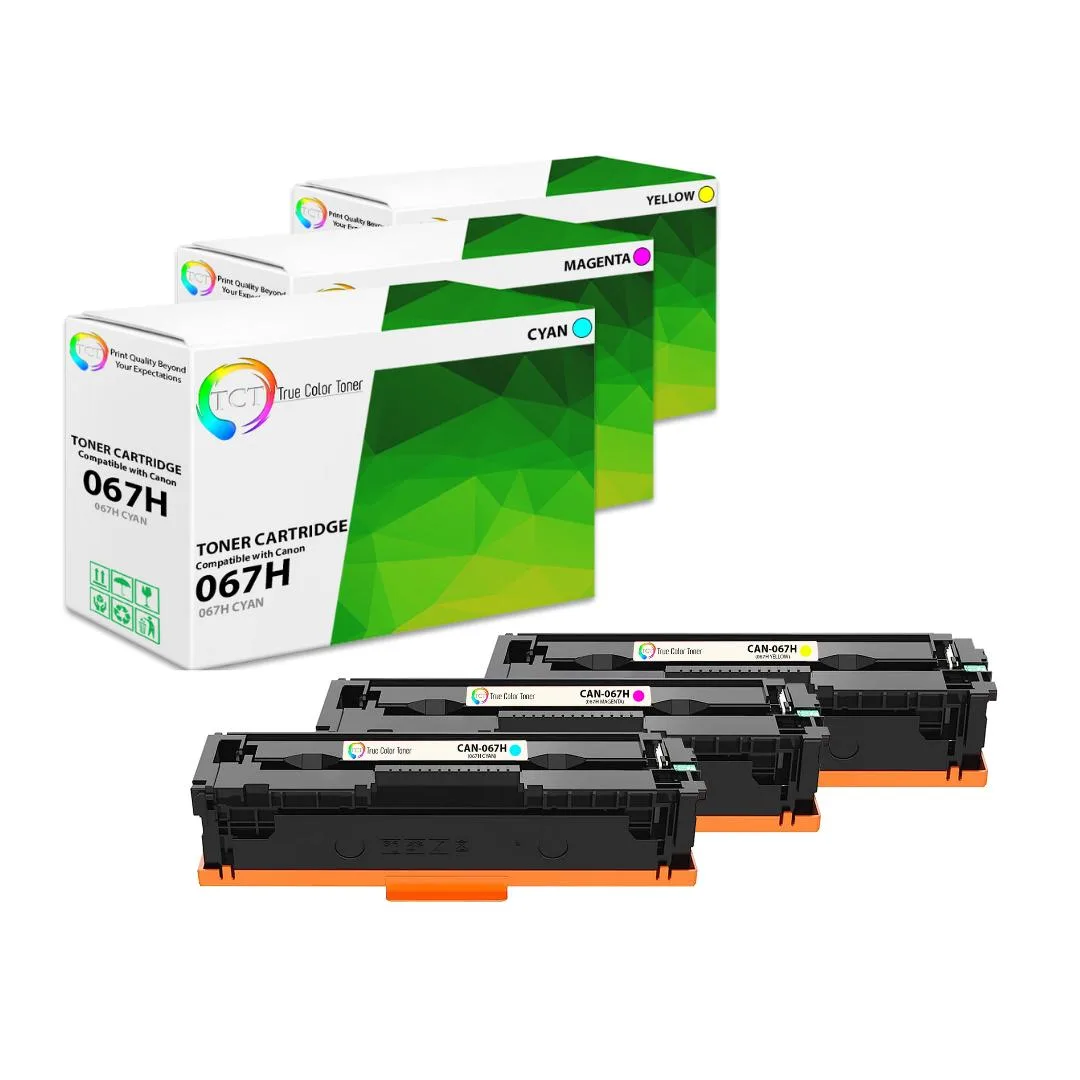 True Color Toner True Color Toner 067H Cyan Magenta Yellow 3 Pack High Yield 2350 Pages — product photo