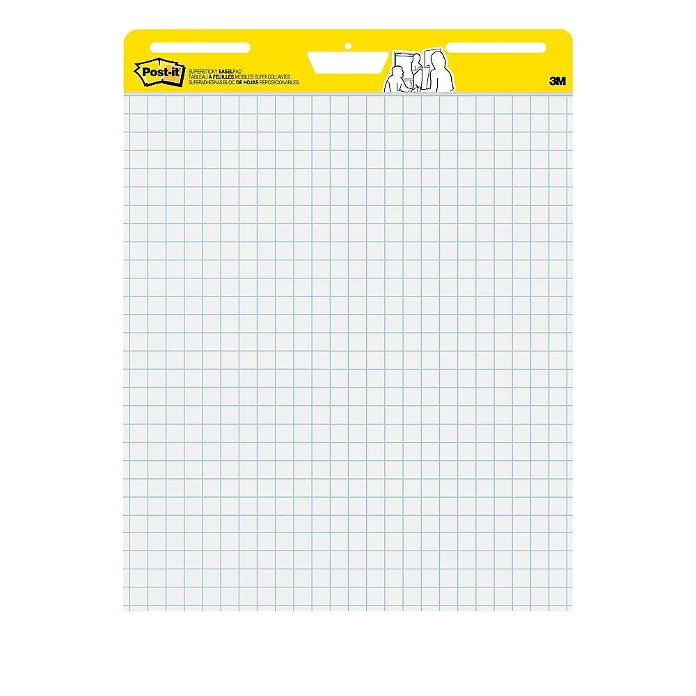 Post-it Post-it Super Sticky Easel Pad 25" x 30" White Grid 30 Sheets — product photo