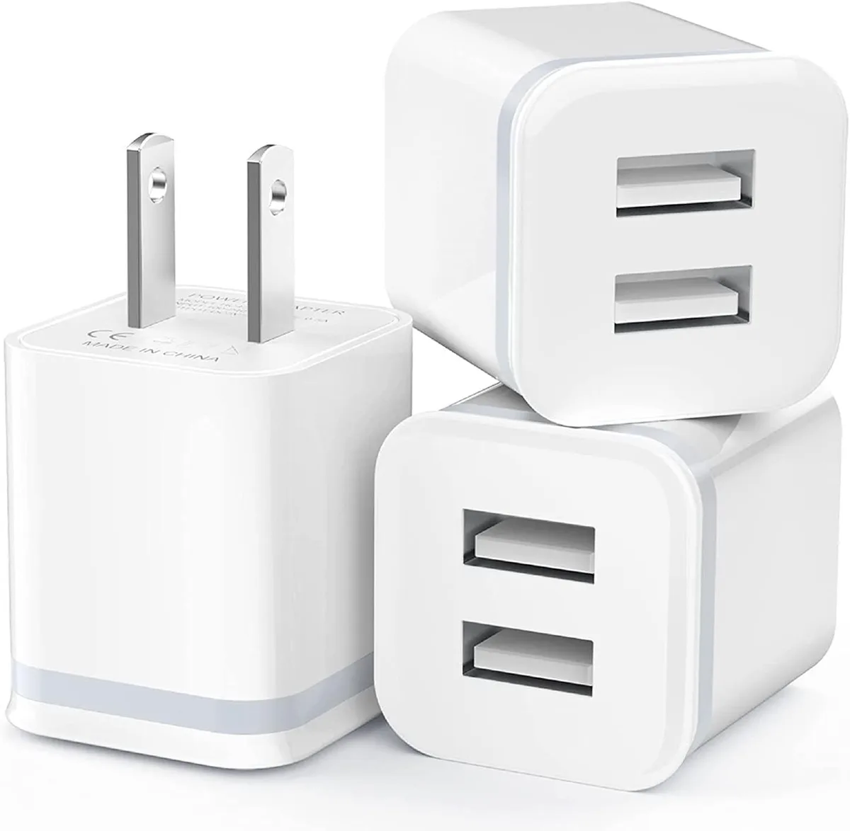 ONITOON ONITOON XT5549 3-pack dual USB wall charger 2.1A 5V — product photo