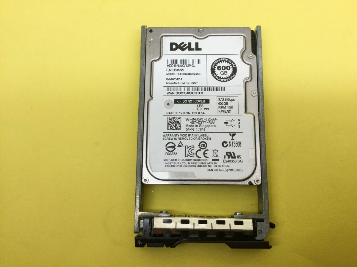 DELL DELL HUC156060CSS204 600GB 15000RPM SAS 2.5" internal hard drive — product photo