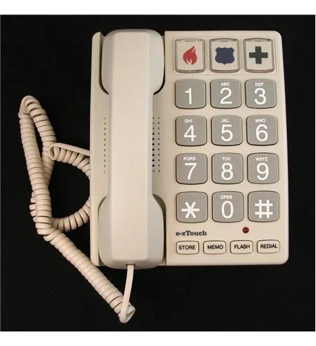 Cortelco Cortelco ITT-2400 240085-VOE-21F Big Button Sand corded phone — product photo