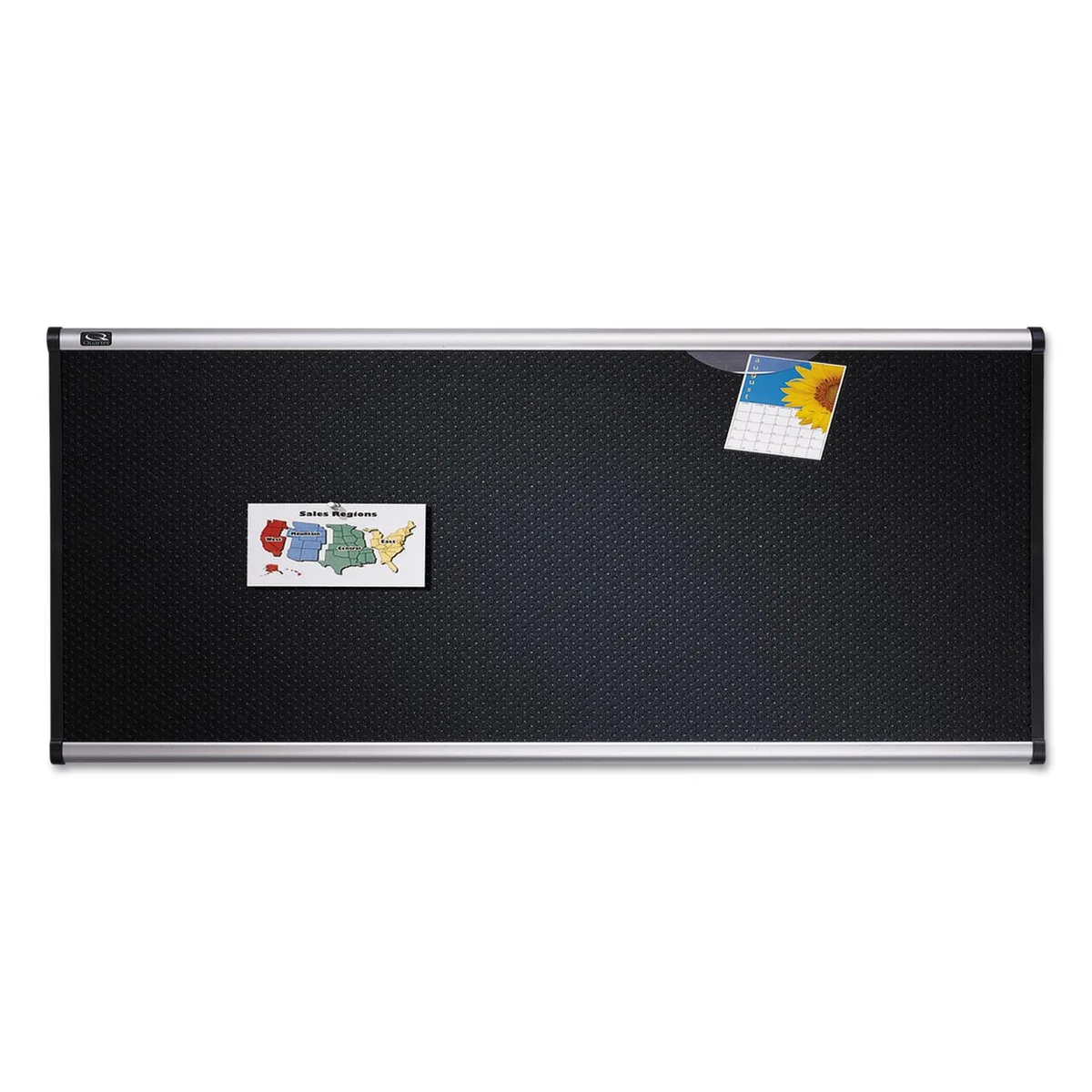 Quartet Quartet B344A Embossed Foam Bulletin Board 48 x 36 Black Aluminum Frame — product photo