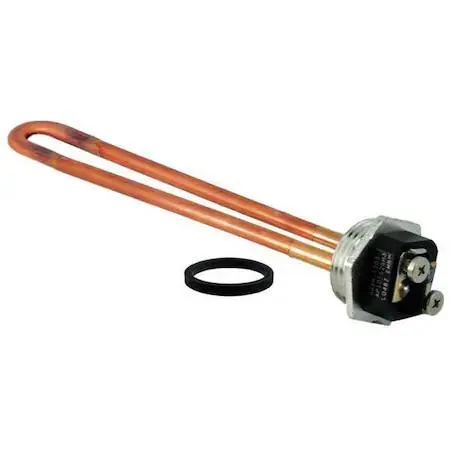 Copper water heater element threaded pipe 7.58 in insert length