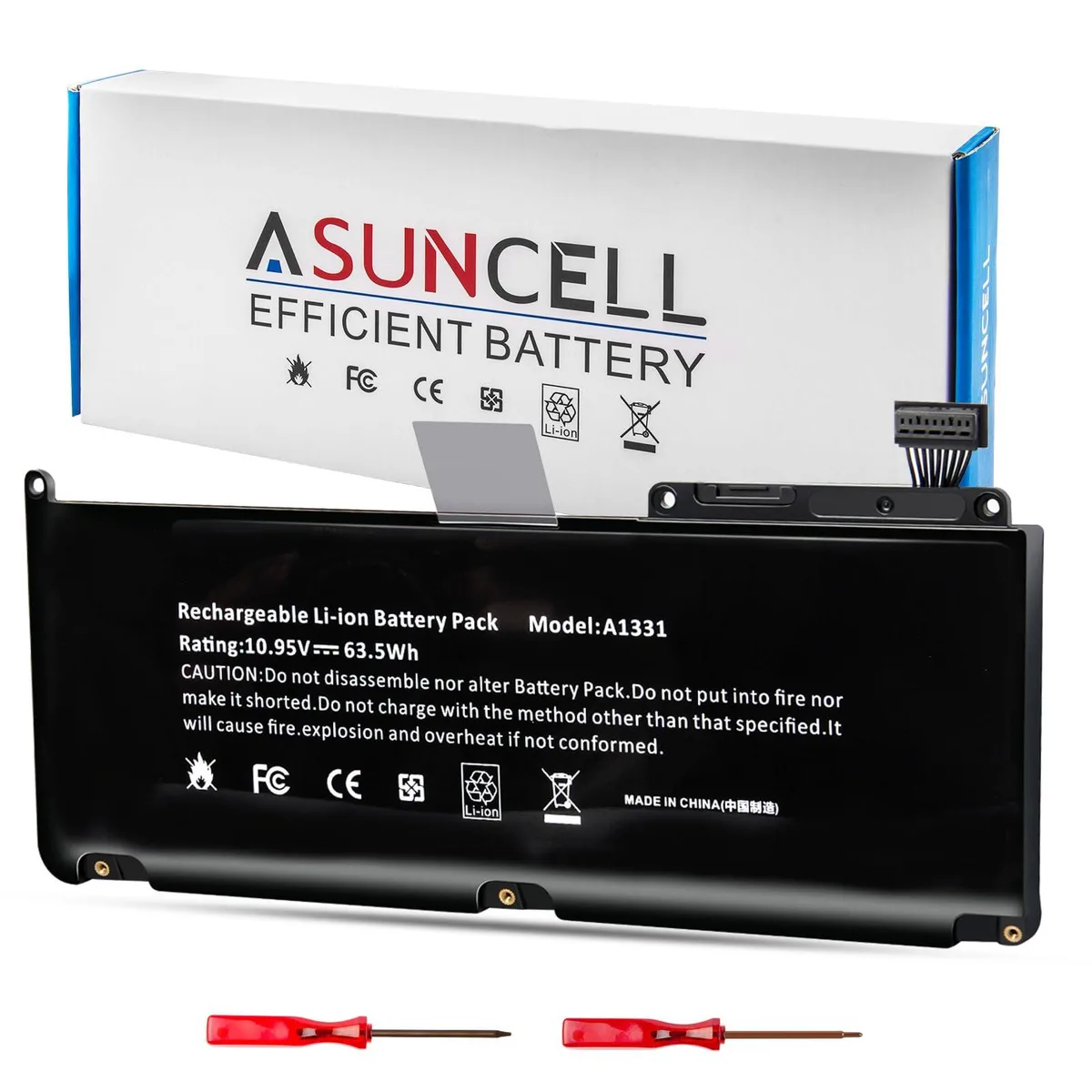  A1331 13" laptop battery 020-6580-A 64Wh 5800mAh 10.95V — product photo