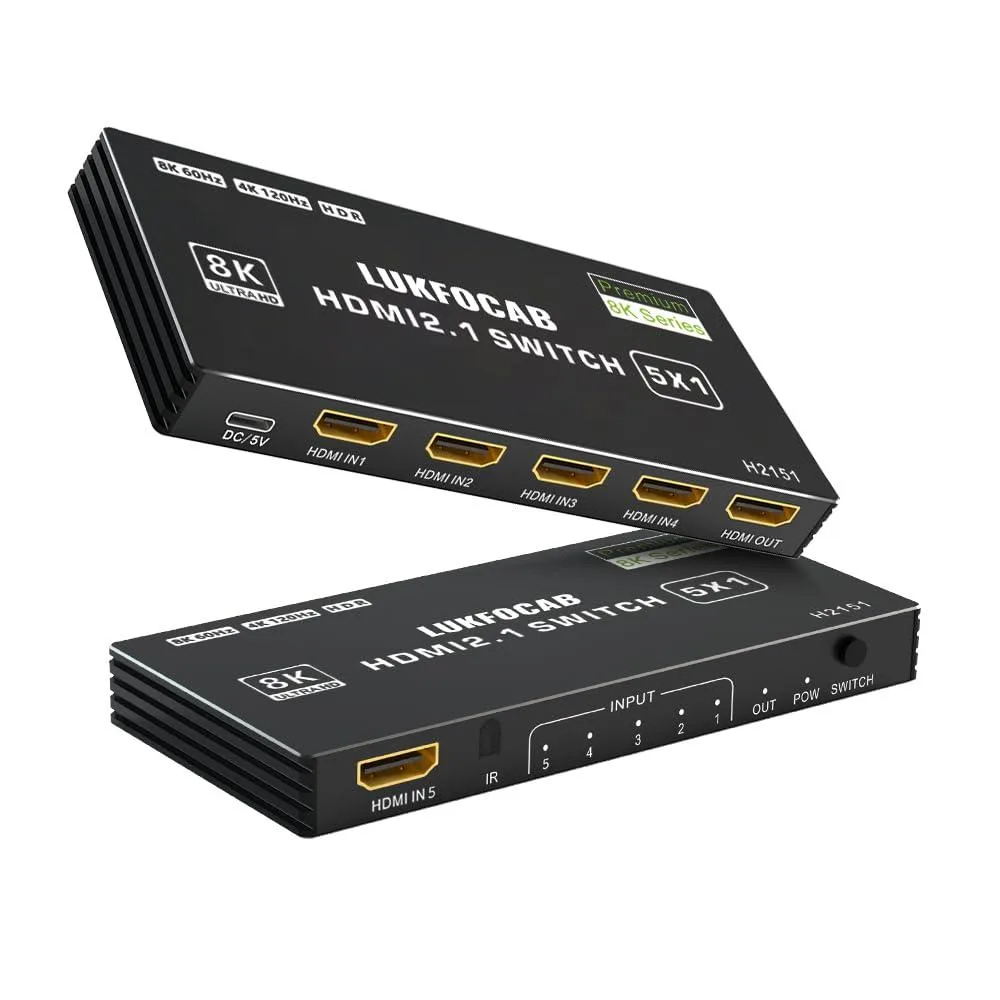 Vszerda Vszerda H2151-UC 5x1 HDMI 2.1 video switch 8K 60Hz 4K 120Hz 48Gbps — product photo
