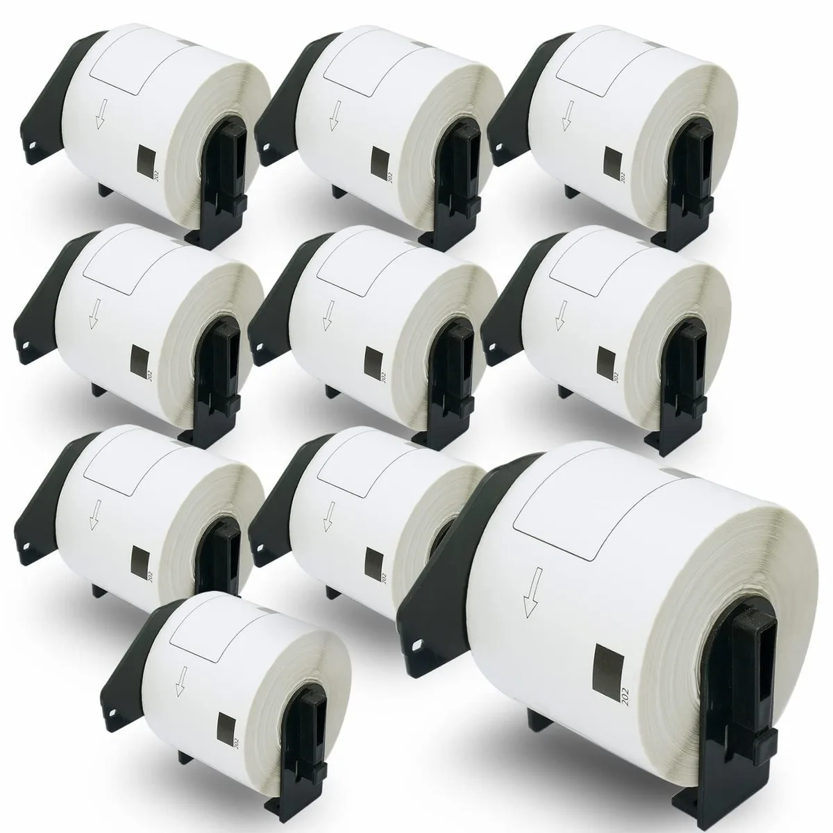  Brother DK-1202 Compatible Shipping Labels 2.4 x 3.9 in 10 Rolls 3000 Labels — product photo