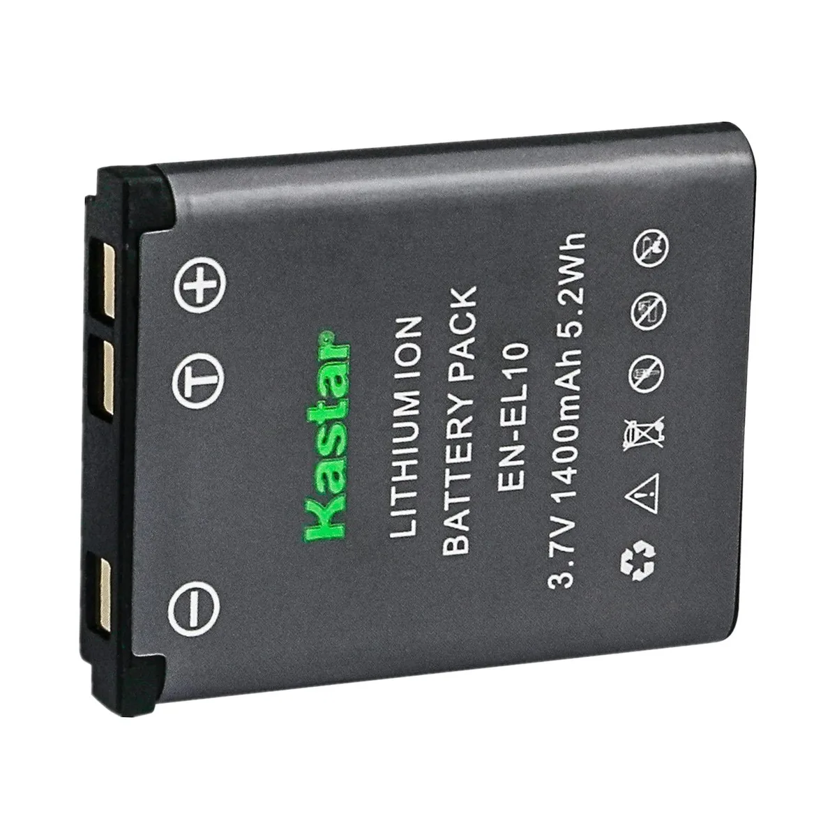 Kastar EN-EL10 1400mAh lithium-ion camera battery — product photo
