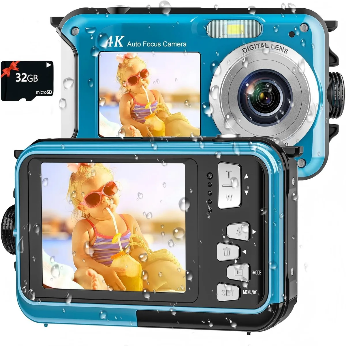 YISENCE 806 4K 64MP Dual-Screen Waterproof Video Capturing Device 32GB — product photo