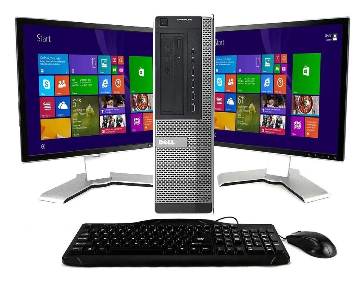 DELL DELL OptiPlex Desktop 16GB 120GB SSD 250GB HDD 22in Win 10 Pro — product photo